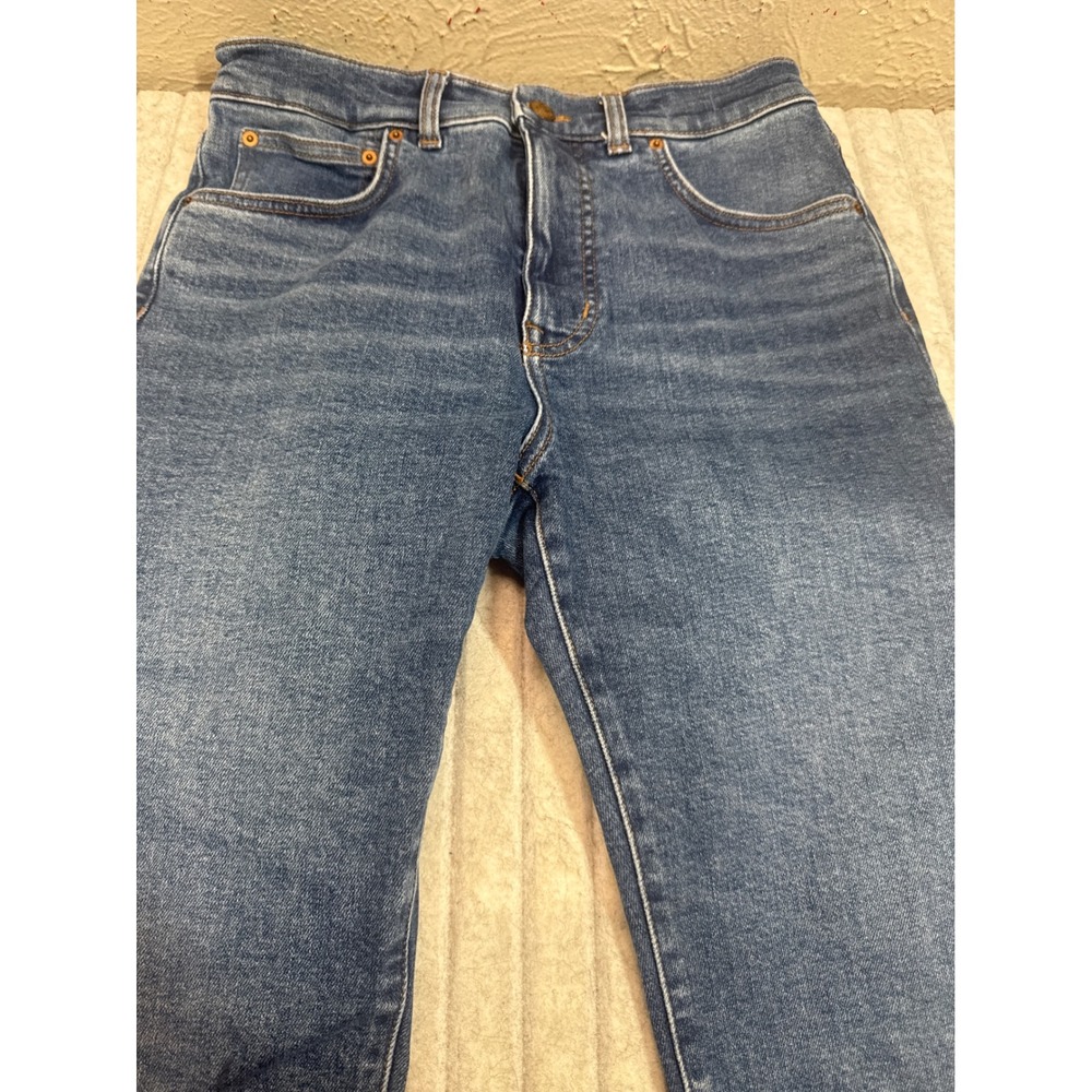Madewell The Vintage Flare Crop Jean Medium Wash Blue High Rise NW250 Size 27